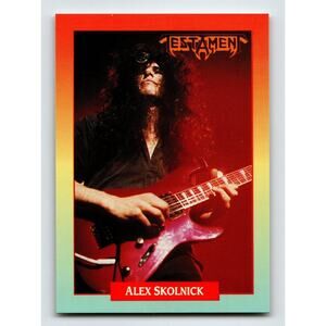 Testament Alex Skolnick 1991 RockCards Brockum #15 Metal